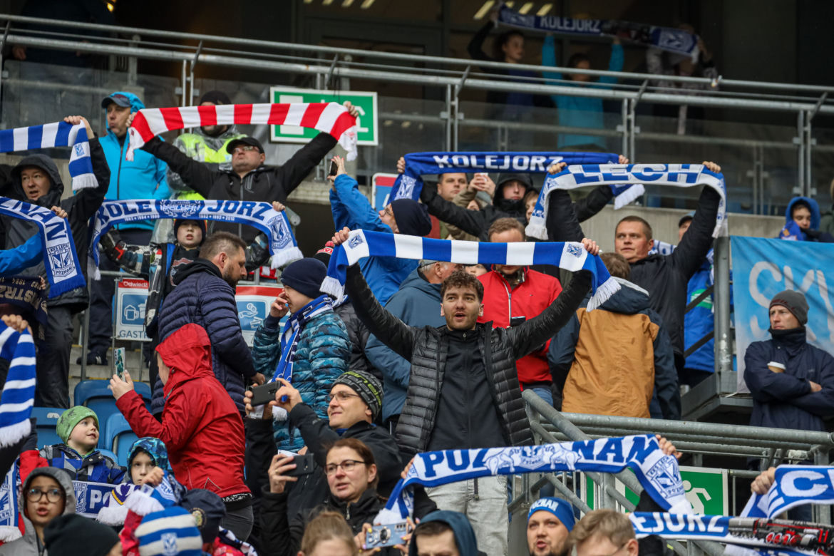Lech Poznań - Cracovia. Tak bawili się kibice przy Bułgarskiej