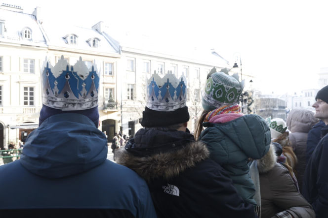Karol i Marta Nawroccy na Orszaku Trzech Króli