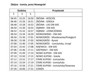 Rozkład jazdy
