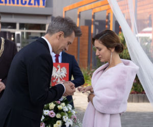 Na dobre i na złe, odcinek 721. Falkowicz (Michał Żebrowski), Kasia (Ilona Ostrowska)