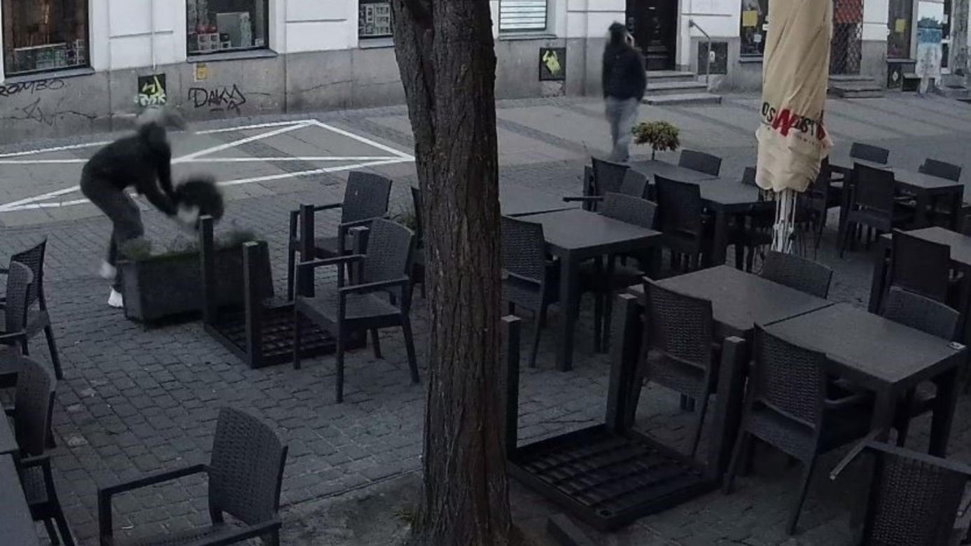 Atak wandali w centrum Lublina