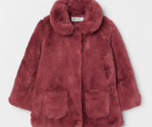 Futerko dla dziewczynki, antyczny róż, H&M