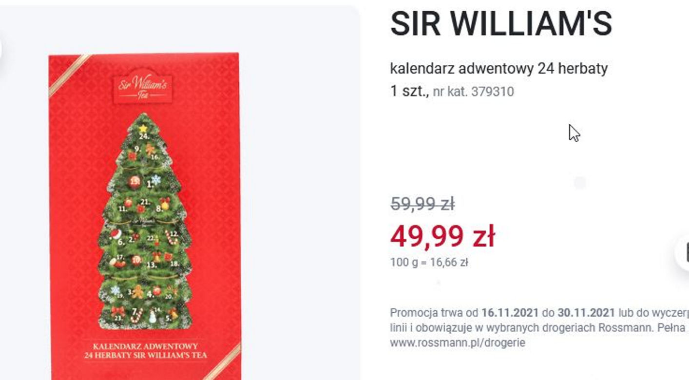 Kalendarze adwentowe w Rossmann