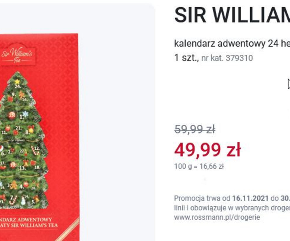 Kalendarze adwentowe w Rossmann