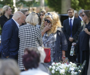 Magda Gessler na pogrzebie byłego męża