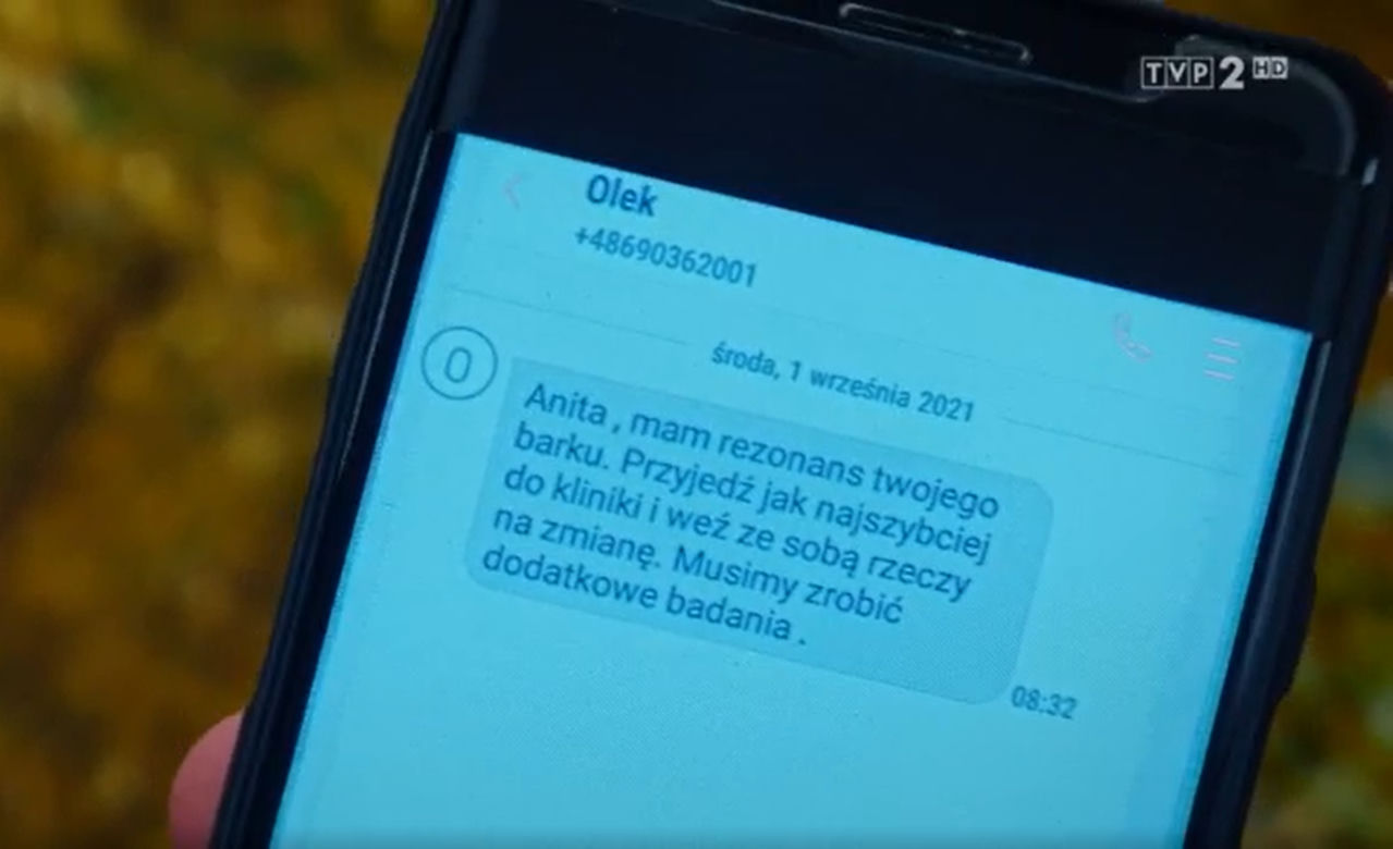 M jak miłość, odcinek 1626: Anita (Melania Grzesiewicz)