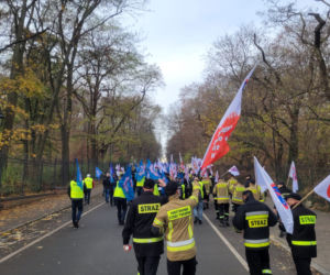 Protest służb mundurowych w Warszawie 