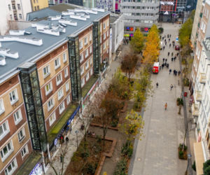 Nowe Centrum Warszawy zimą