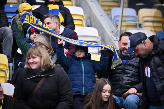 Arka Gdynia - Widzew Łódź: Zdjęcia kibiców i zawodników z meczu 25. kolejki PKO BP Ekstraklasy