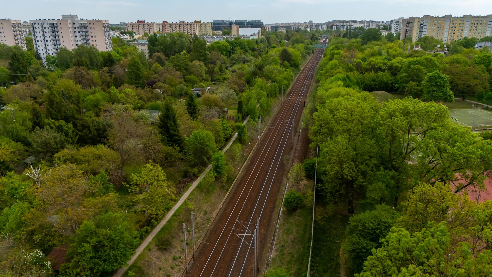 Rezerwa pod trasę N-S w Warszawie na wysokości Ochoty