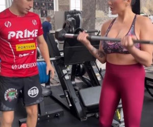 Ewa Brodnicka na treningu