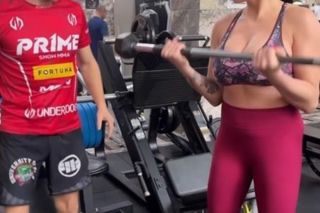 Ewa Brodnicka na treningu