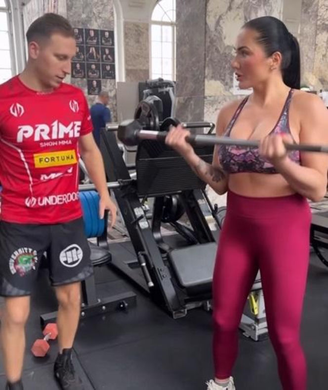 Ewa Brodnicka na treningu