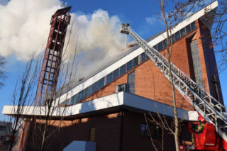 Lublin: kościół po pożarze grozi zawaleniem. Nadzór wyłącza obiekt z użytkowania