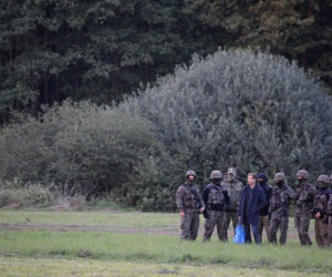 Obozowisko uchodzców na granicy polsko-białoruskiej