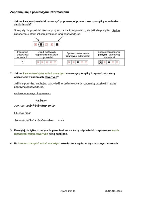 Egzamin ósmoklasisty niemiecki 2025 - arkusz CKE 15.05.2025