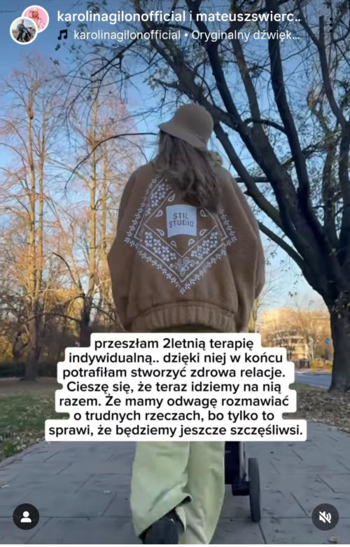 Kryzys w związku Karoliny Gilon? Prezenterka wraz z partnerem idzie na terapię dla par