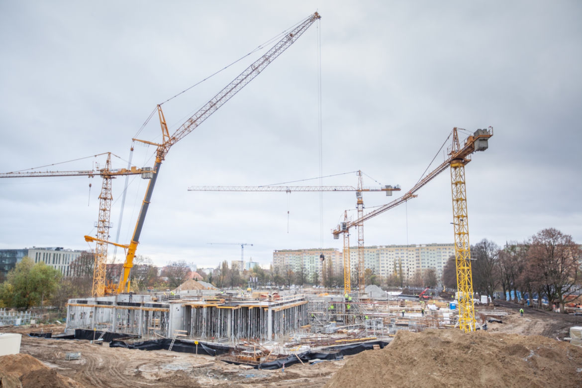 Budowa Fabryki Wody - grudzień 2020