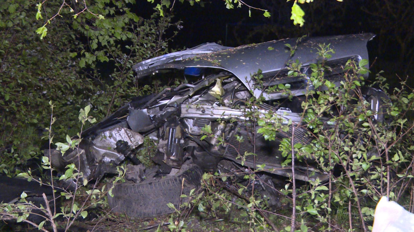 Śmiertelny wypadek pod Gostyniem. Opel i peugeot 18-latków roztrzaskały się o drzewo [ZDJĘCIA]