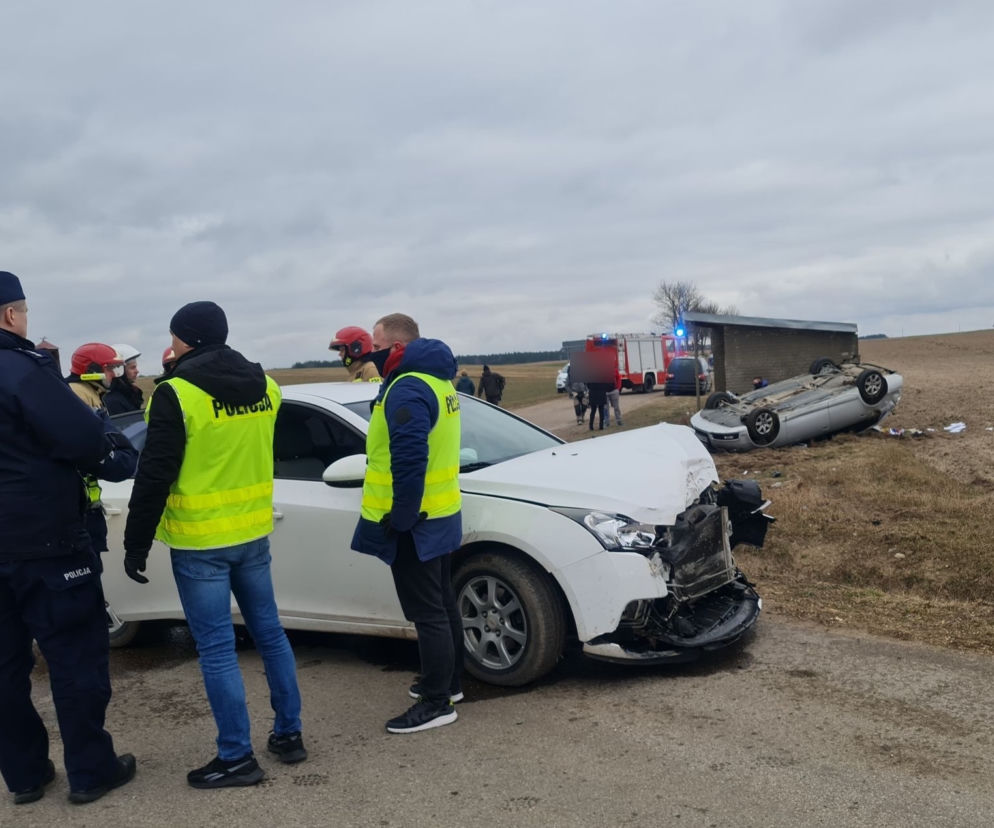 Trzcianne. Wypadek na skrzyżowaniu - 8 marca 2022 r.