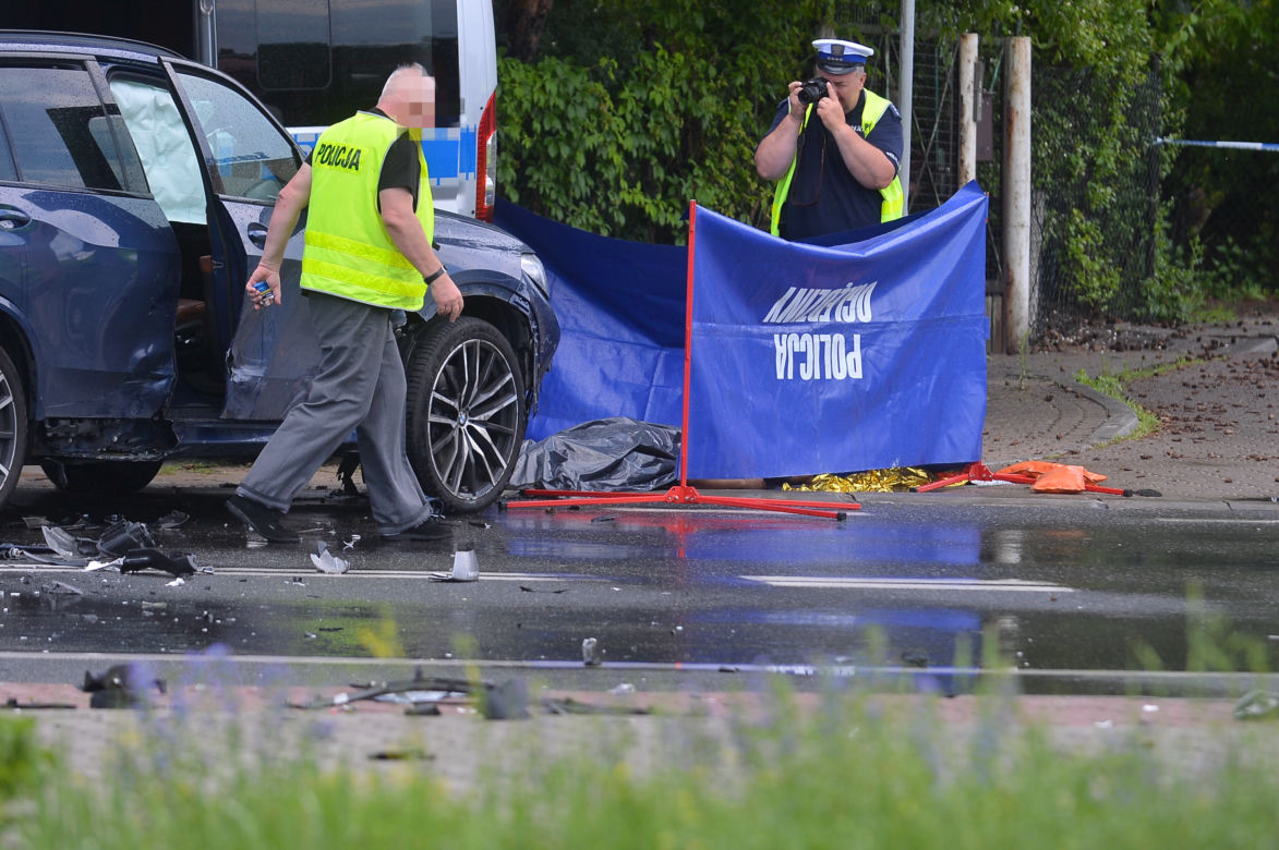 Śmiertelny wypadek z udziałem motocyklisty w Radości