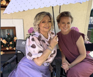 Ranczo. Klaudia (Marta Chodorowska), Halina Kozioł (Violetta Arlak)