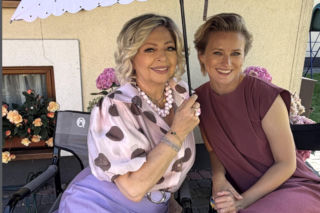 Ranczo. Klaudia (Marta Chodorowska), Halina Kozioł (Violetta Arlak)