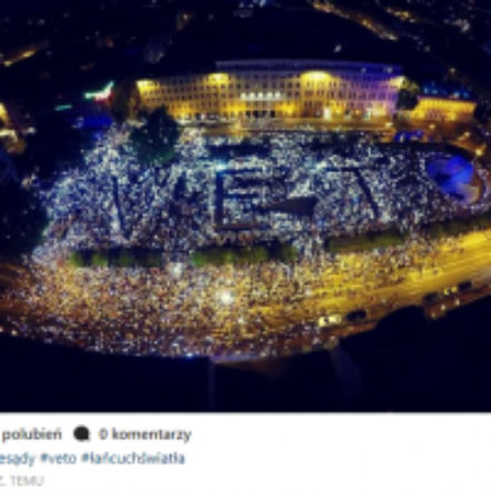 Łańcuch światła - zdjęcia z protestów w całej Polsce