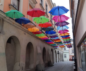 Kolorowe parasole letnią wizytówką Tarnowa