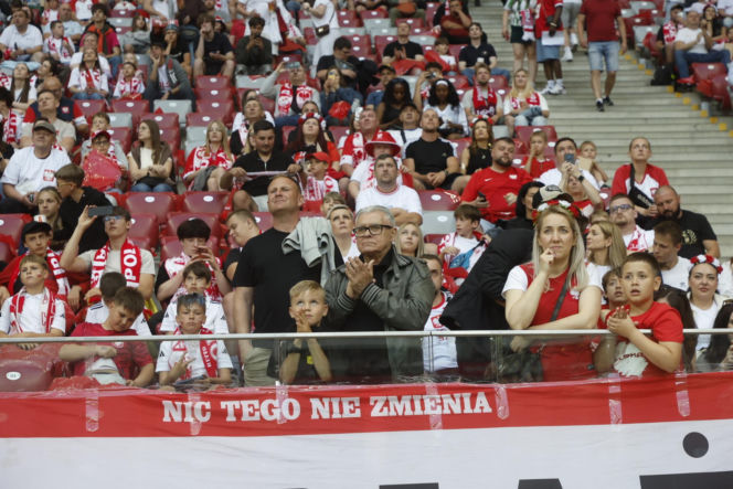 Kibice na meczu Polska-Nigeria
