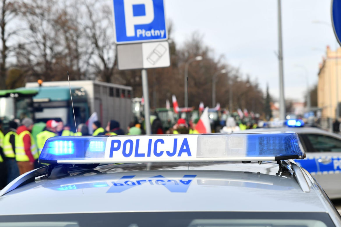 Protest rolników w woj. podlaskim (9.02.2024)