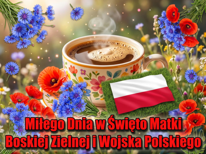 Kartki na dzień dobry 15 sierpnia