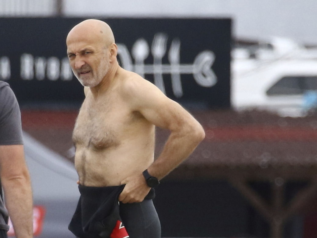 Kazimierz Marcinkiewicz na zawodach Enea Ironman w Gdyni