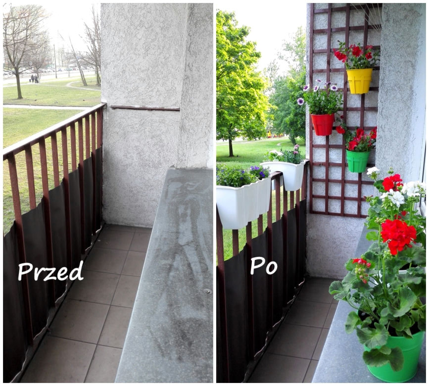 Dekoracja małego balkonu