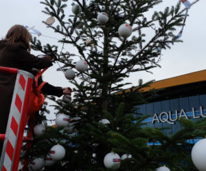 Eskowa choinka stanęła przez Aqua Lublin!