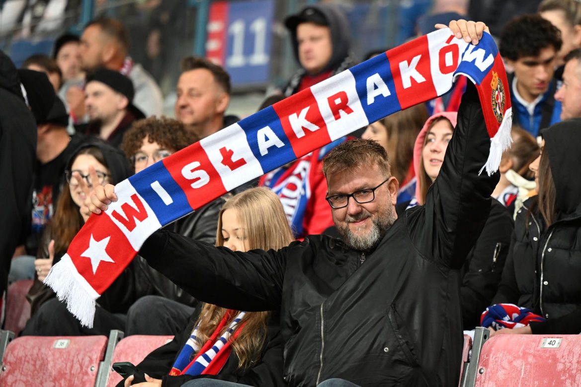 Wisła Kraków - Jagiellonia Białystok; Zdjęcia kibiców i zawodników z meczu 8. kolejki PKO BP Ekstraklasy