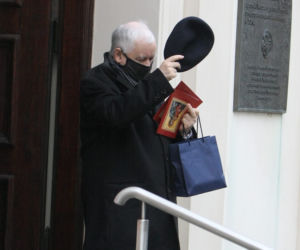 Jarosław Kaczyński po niedzielnej mszy