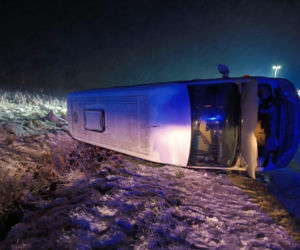 Wypadek autobusu pod Zduńską Wolą