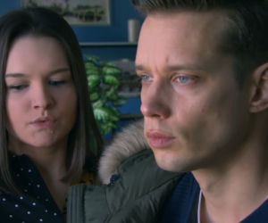 Na Wspólnej odc. 3285. Darek Żbik (Michał Mikołajczak), Kasia (Julia Chatys)