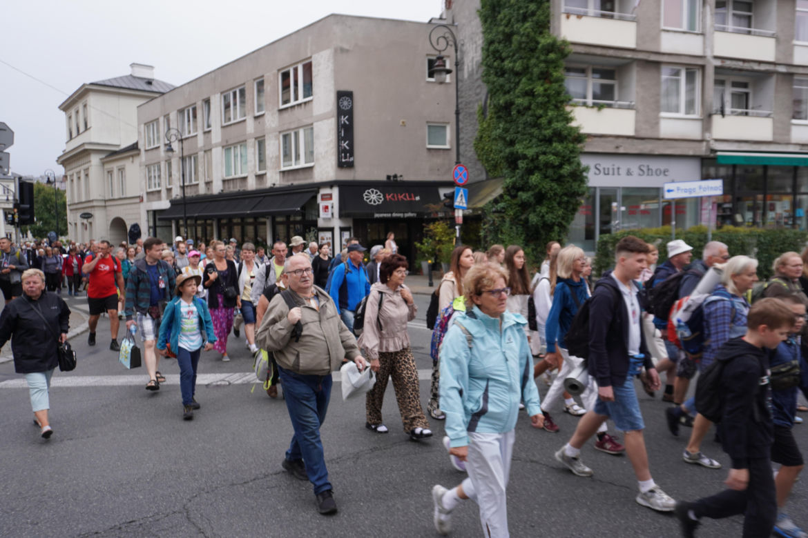 313. Warszawska Pielgrzymka Piesza na Jasną Górę - wymarsz z Warszawy