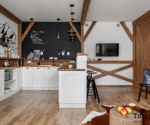 Wnętrze apartamentu w górach