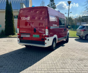  Zderzenie karetki motoroweru pod Warszawą