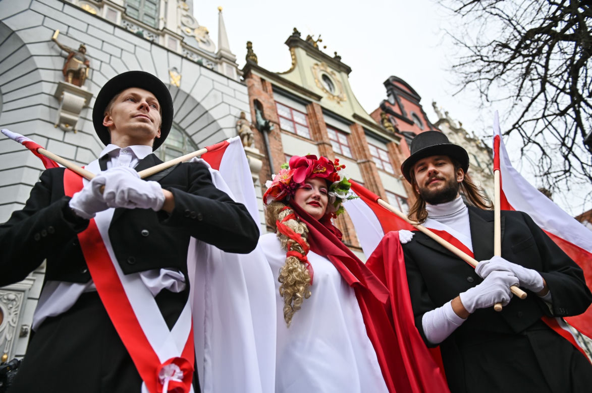 Gdańsk: Mieszkańcy świętują niepodległość