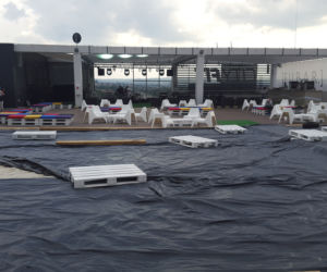 Plaża na dachu w centrum Rzeszowa