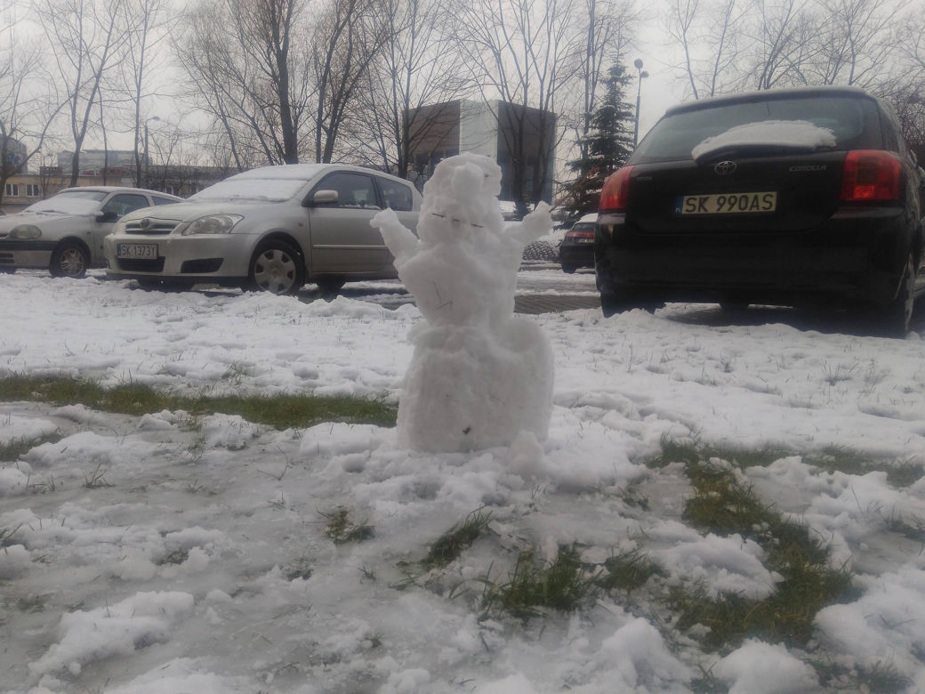 Śnieg, mróz i zimny wiatr. Do miast Śląka i Zagłębia wróciła zima!  [ZDJĘCIA]