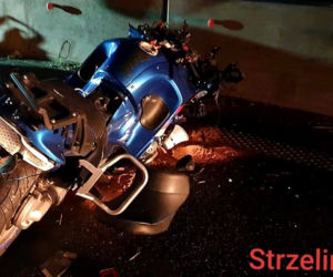 Wypadek motocykla ratowniczego