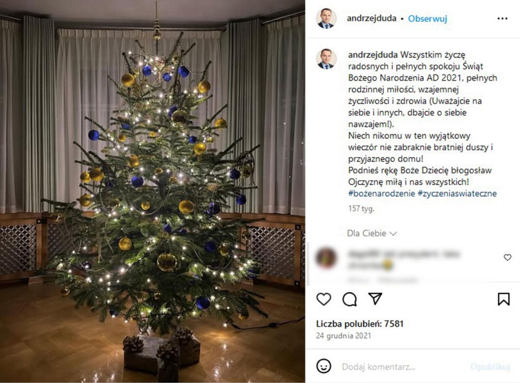 Sylwester z Andrzejem Dudą i Agatą Dudą
