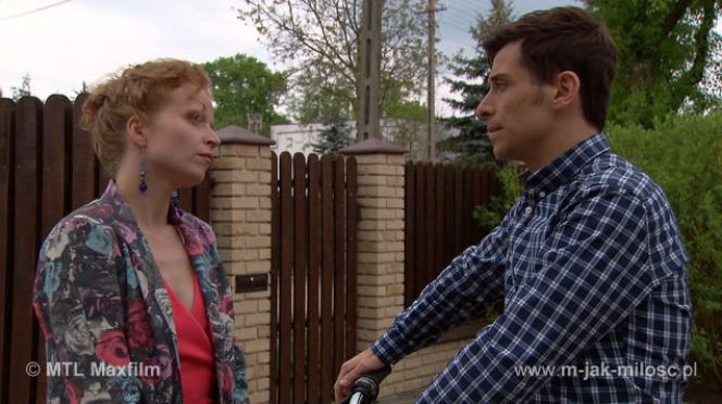 M jak miłość odc. 1002. Marek Mostowiak (Kacper Kuszewski), Ewa (Dominika Kluźniak)