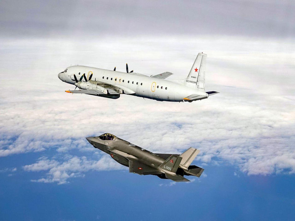 Duński F-35 i rosyjski samolot Ił-20