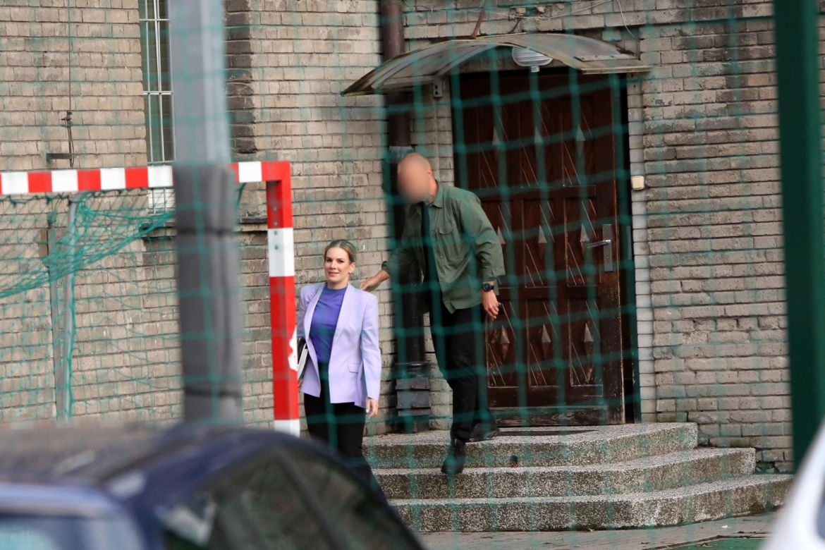 Marta Nawrocka zastosowała color blocking